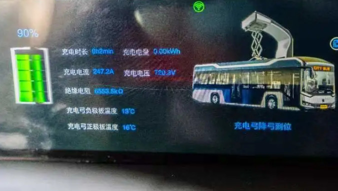 超級電容用于公交車，充電7分鐘，開行40公里